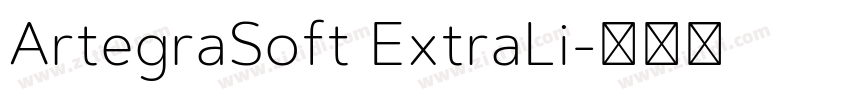 ArtegraSoft ExtraLi字体转换